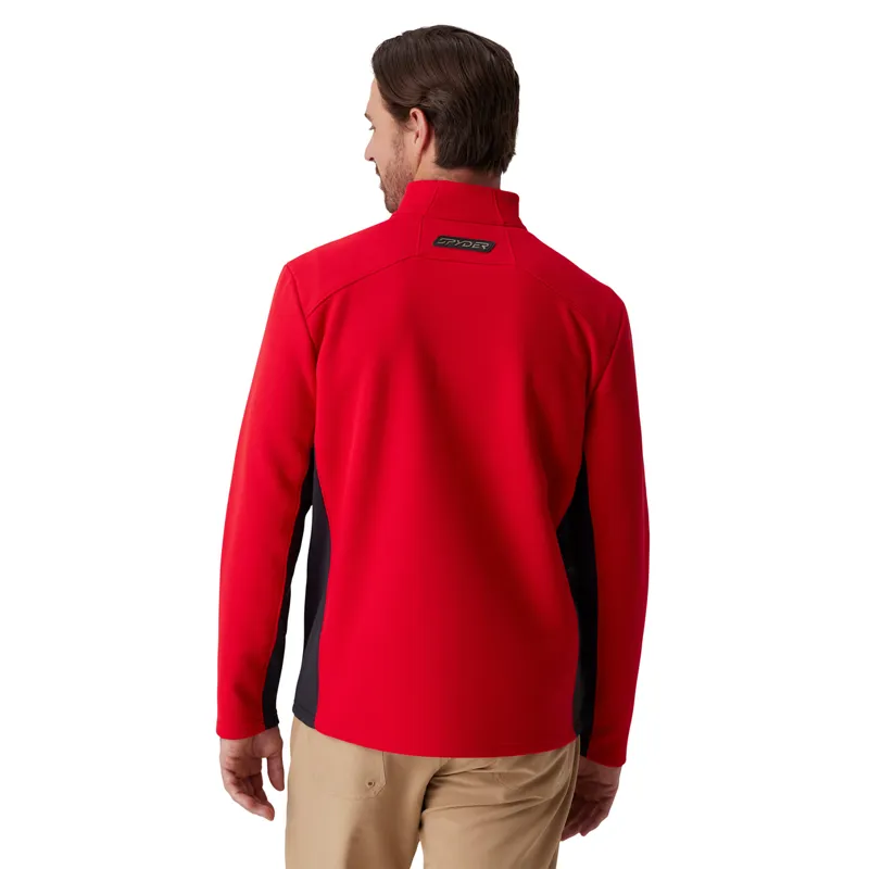 Spyder Bandit Full Zip Jumper - Spyder Red / Black Logo-1