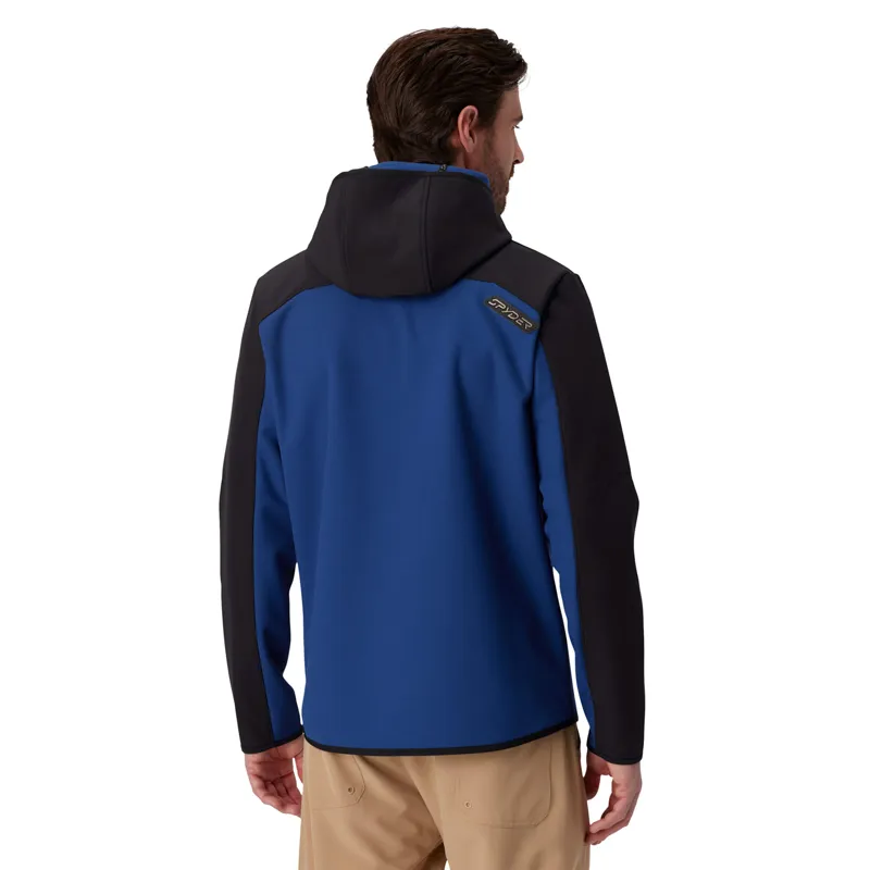 Spyder Web Shellfleece Mens Hoodie - Indigo Blue-2