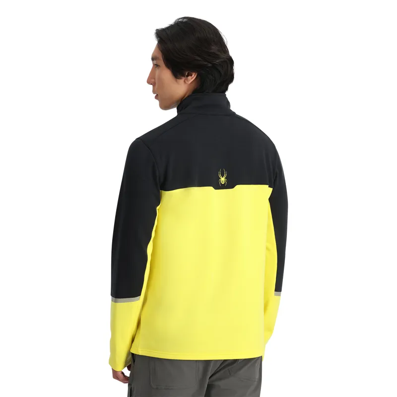 Spyder Speed Mens Half Zip Fleece Top - Acid Yellow-1