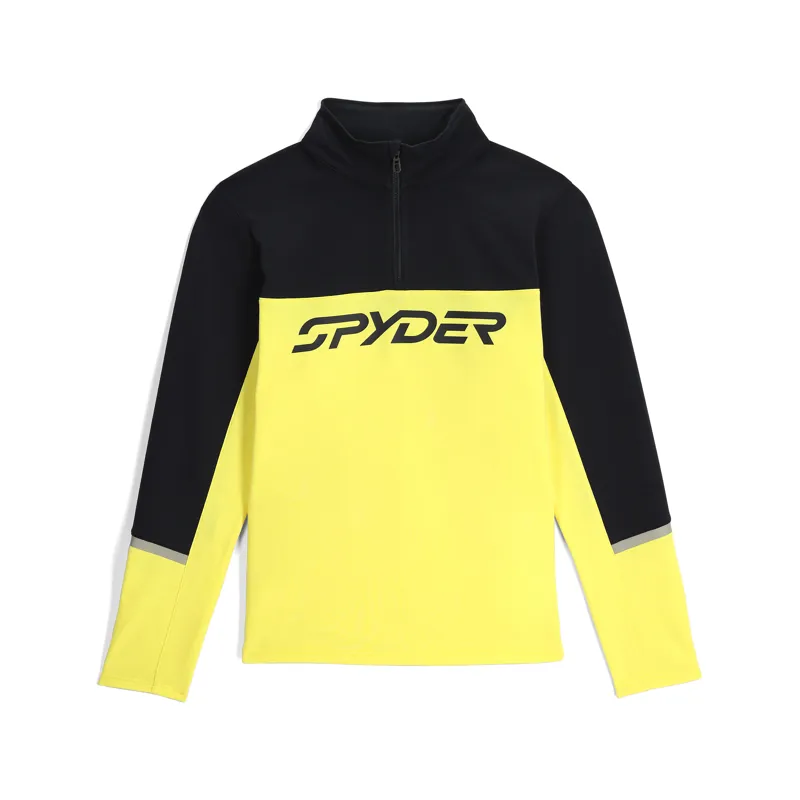 Spyder Speed Mens Half Zip Fleece Top - Acid Yellow