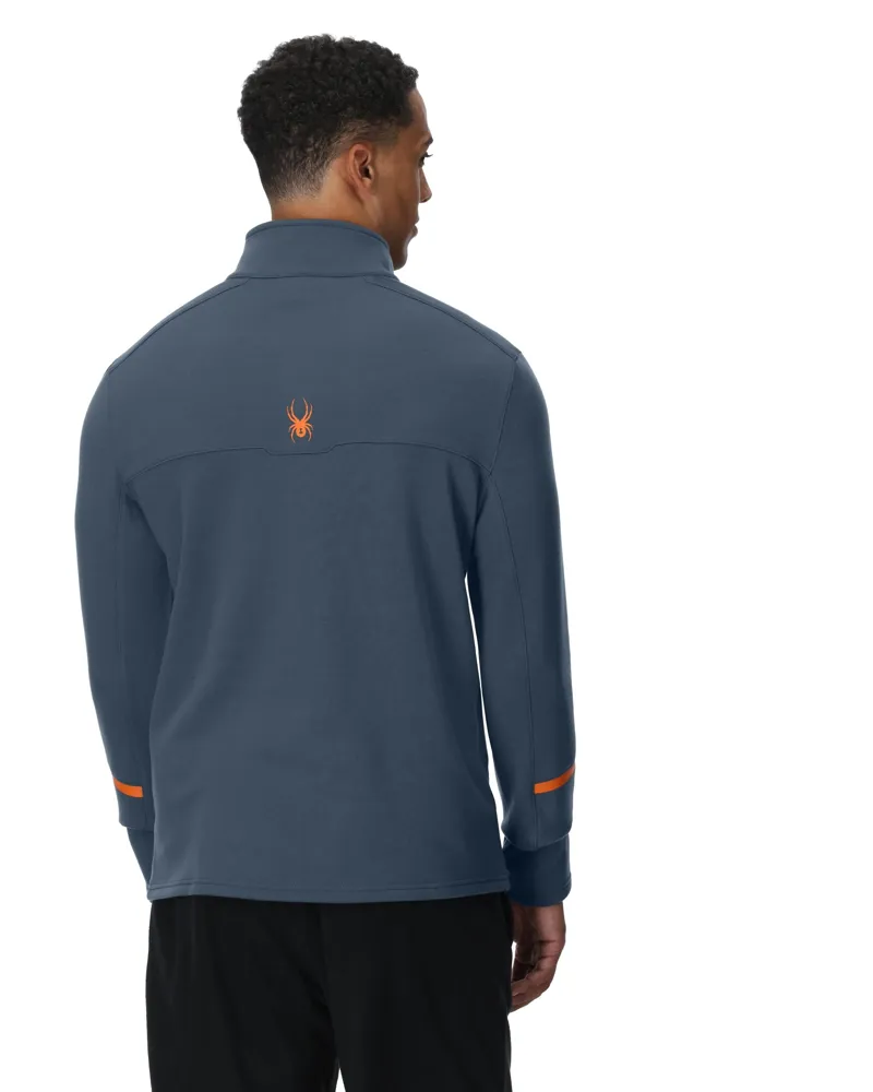 Spyder Speed Fleece Mens Half Zip Top - Slate Blue-2