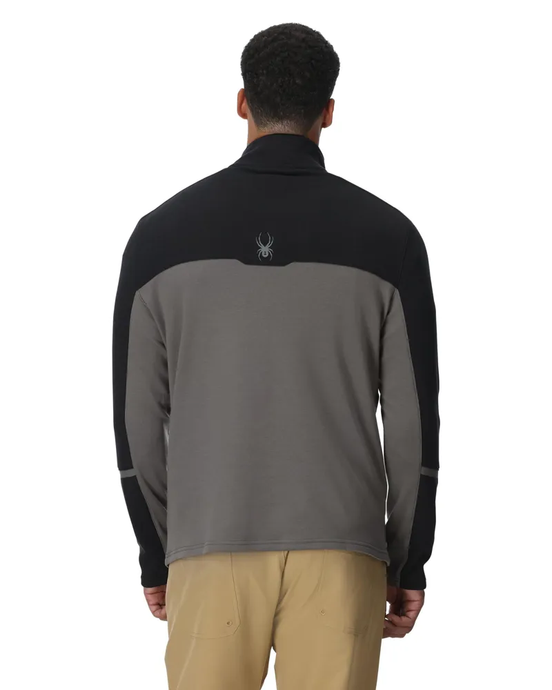 Spyder Speed Fleece Mens Half Zip Top - Storm Grey-2