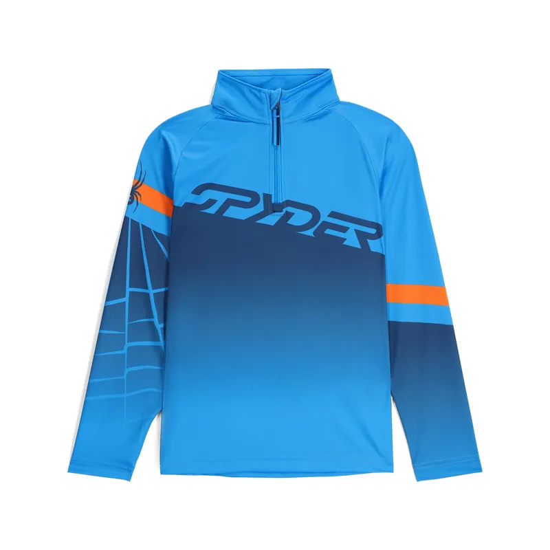 Spyder Boys Incline Half Zip Midlayer Top - Aether Blue