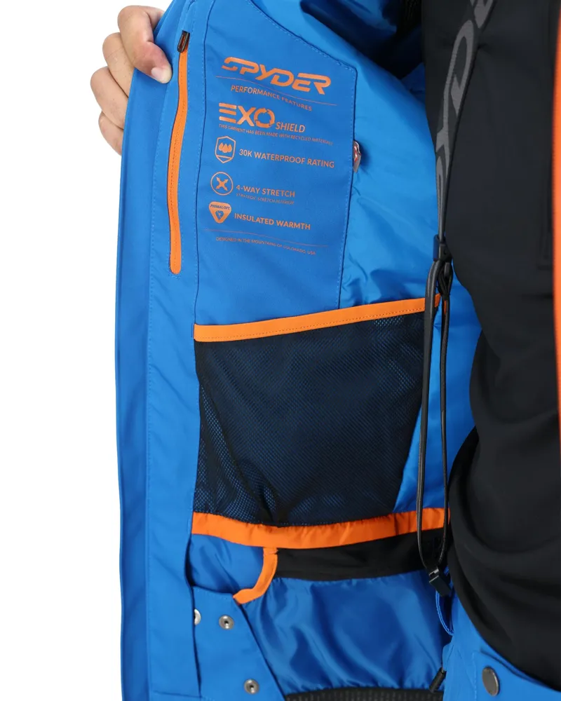 Spyder Leader Mens Ski Jacket - Cobalt Blue-3