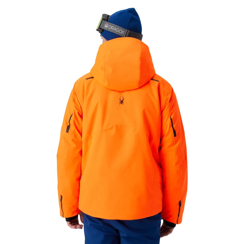 Spyder Leader Mens Ski Jacket - Fusion Orange-1