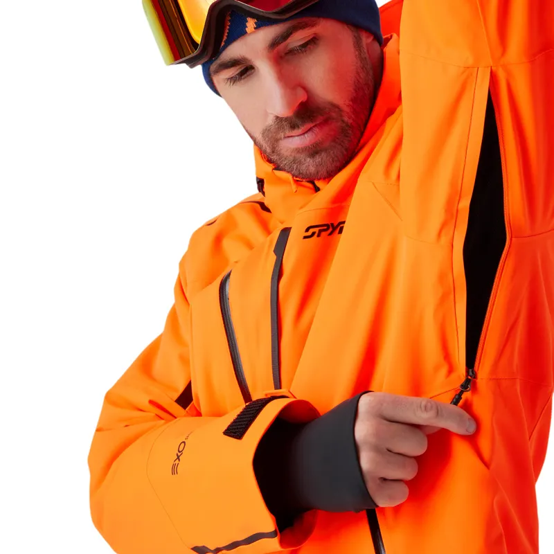 Spyder Leader Mens Ski Jacket - Fusion Orange-3