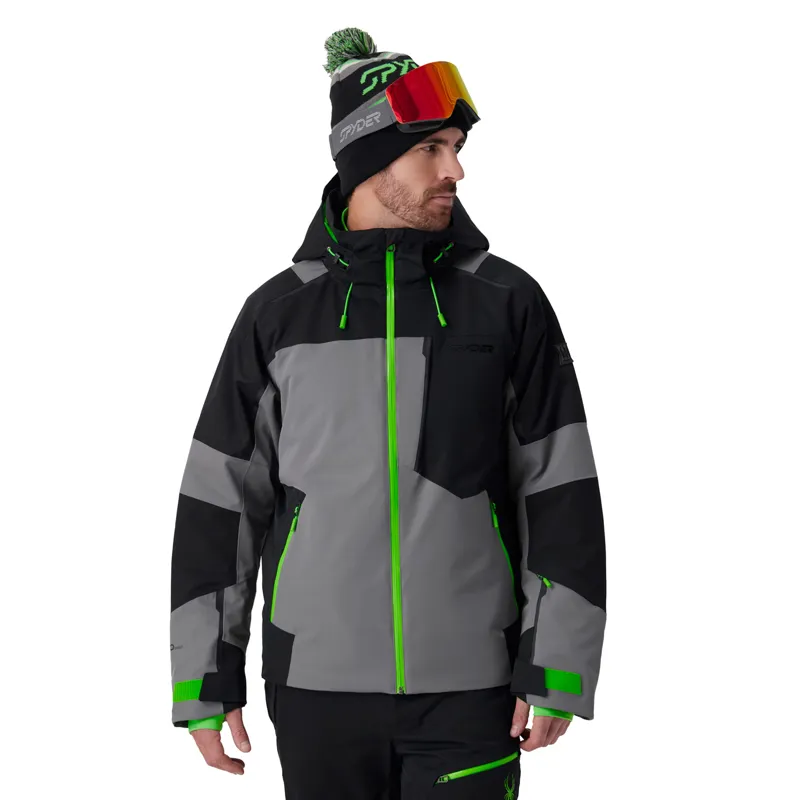 Spyder Leader Mens Ski Jacket - Storm Grey