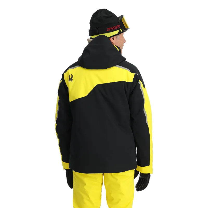 Spyder Leader Mens Ski Jacket - Acid Yellow-1
