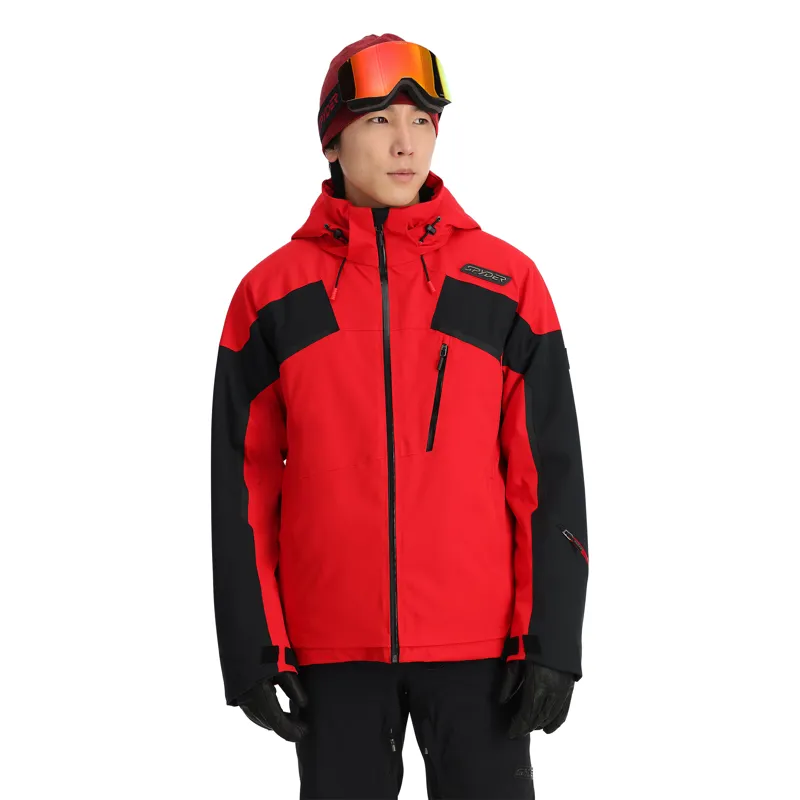 Spyder Leader Mens Ski Jacket - Spyder Red-2