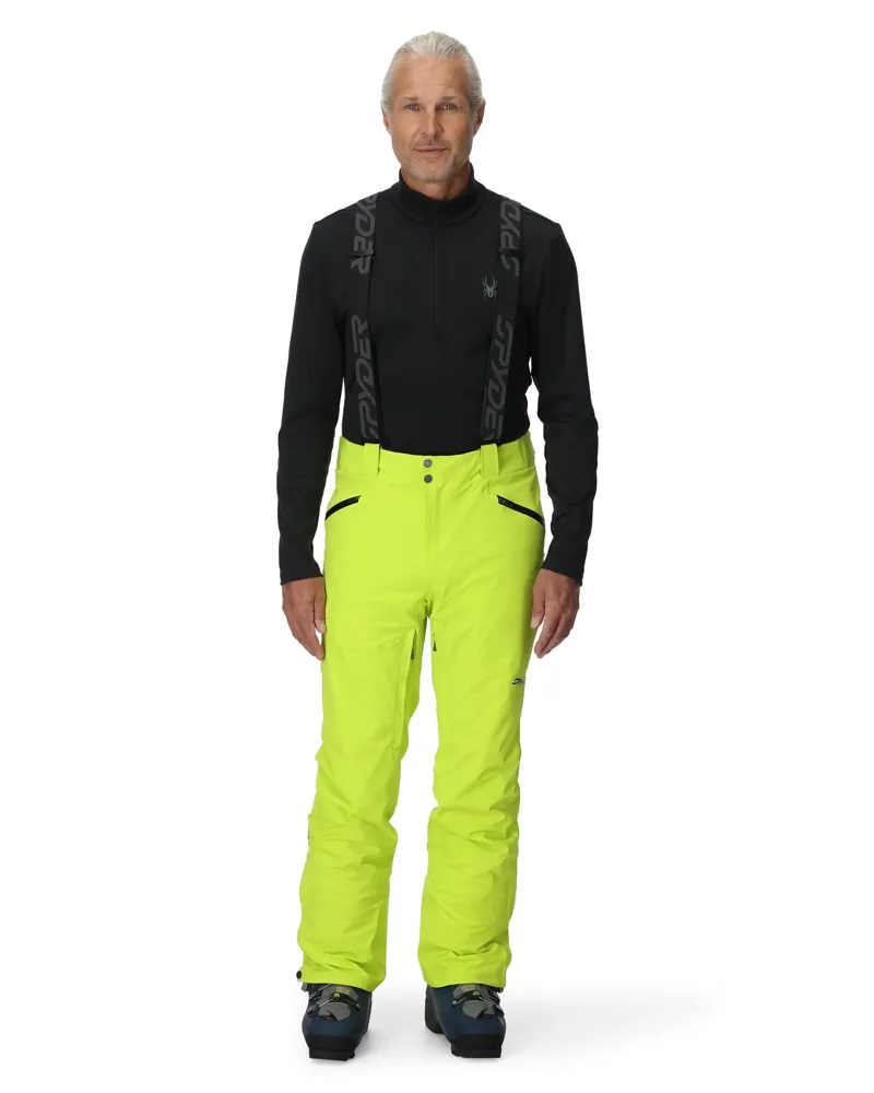 Spyder Bormio Mens Ski Pants - Lime-1