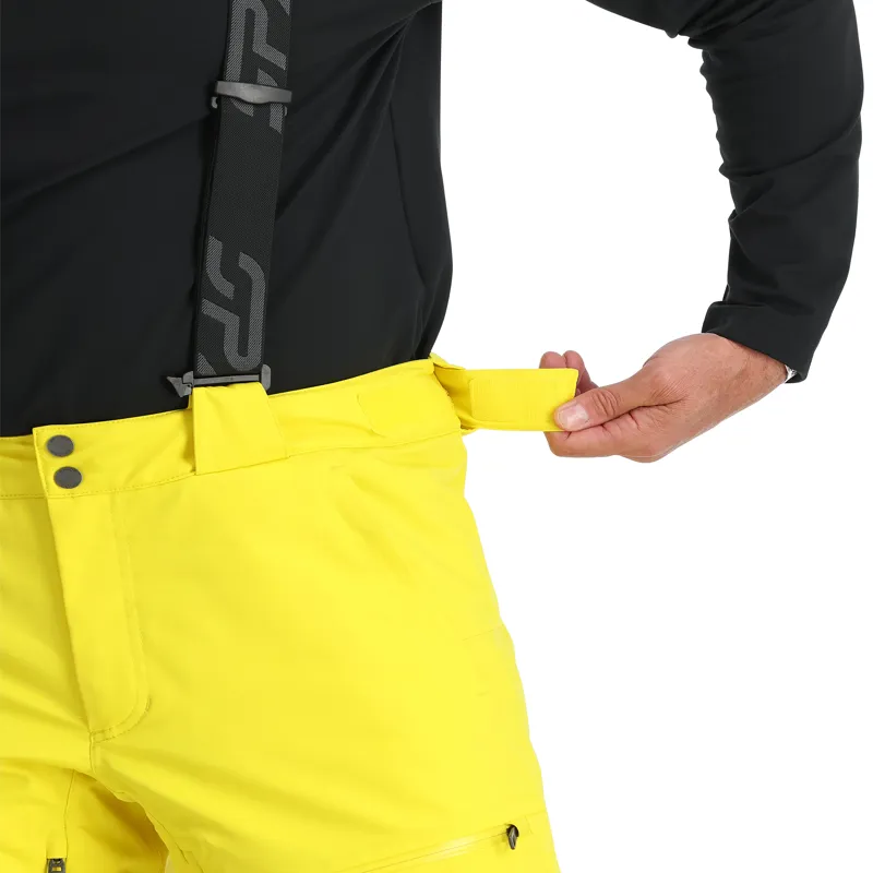 Spyder Dare Mens Ski Pants - Acid Yellow-2