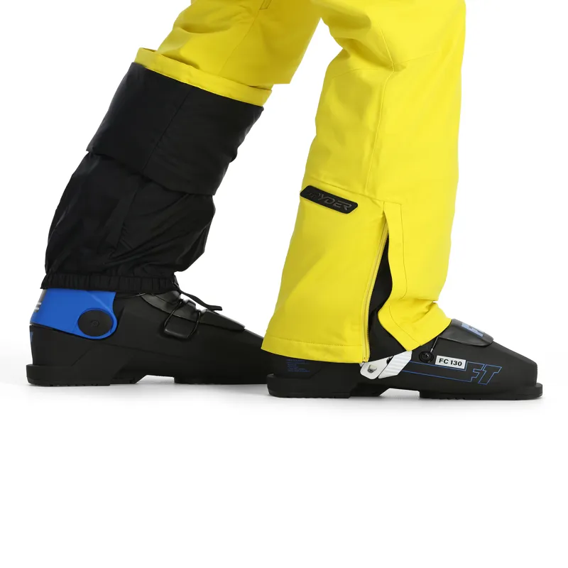 Spyder Dare Mens Ski Pants - Acid Yellow-3