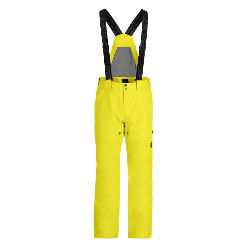 Spyder Dare Mens Ski Pants - Acid Yellow