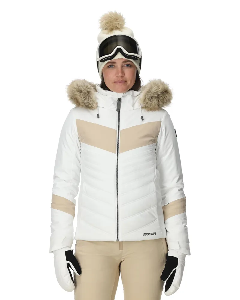  Spyder Primrose Womens Ski Jacket - White-1