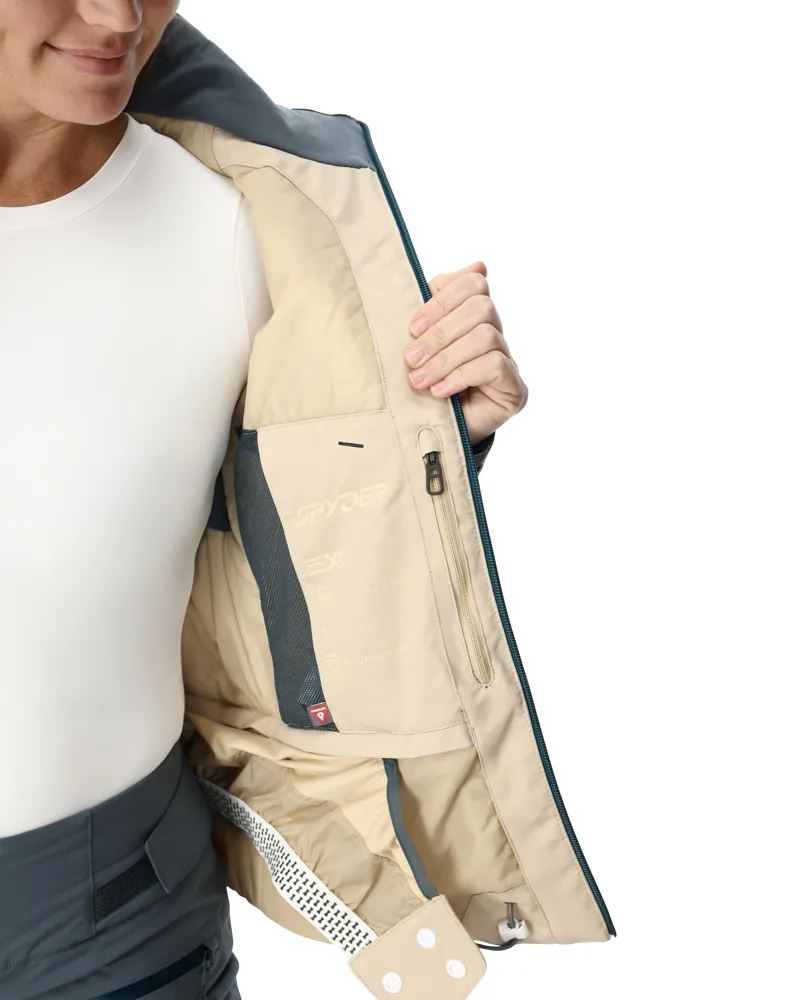 Spyder Titania Womens Ski Jacket - Sand Dune-3