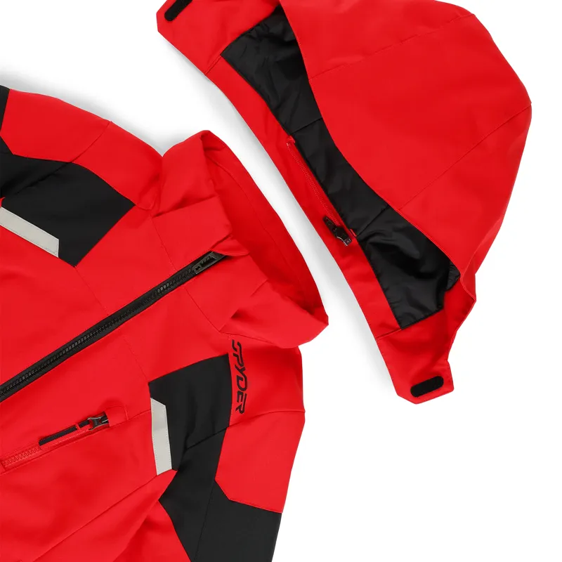 Spyder Leader Boys Ski Jacket - Spyder Red-2