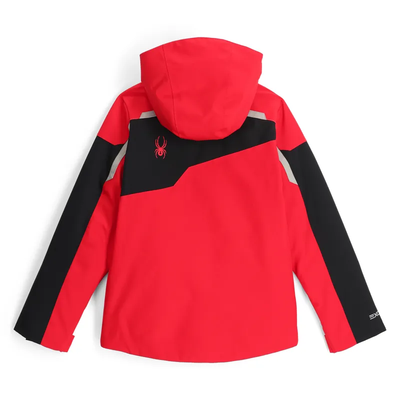 Spyder Leader Boys Ski Jacket - Spyder Red-1