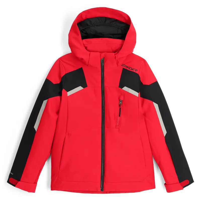 Spyder Leader Boys Ski Jacket - Spyder Red