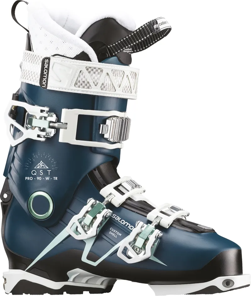 Salomon QST Pro TR W Womens Touring Ski Boots in Petrol Blue