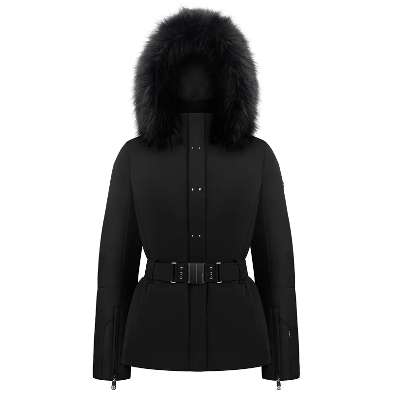Poivre Blanc Remi Womens Faux Fur Longer Ski Jacket - Black