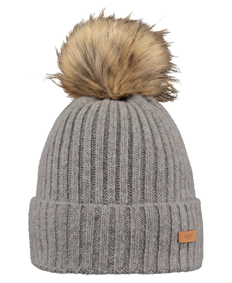 Barts Augusti Beanie in Heather Grey