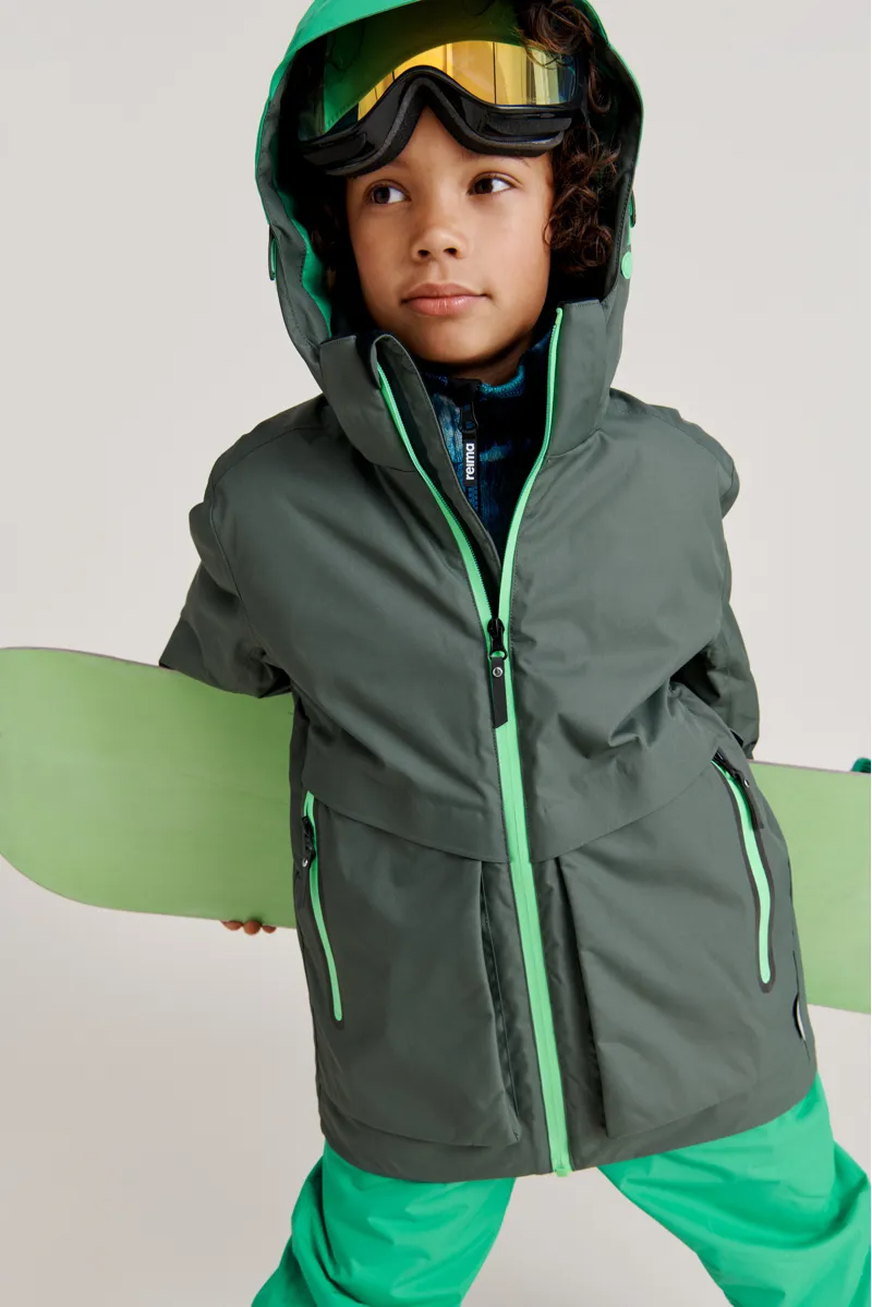 Reima Tirro Kids Ski Jacket - Green-4