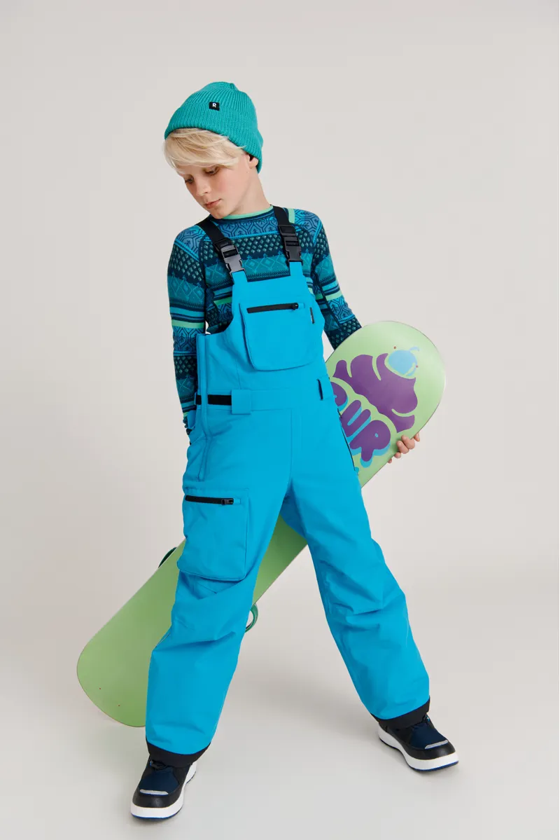 Reima Rheti Kids High Waist Ski Pants - Blue-3