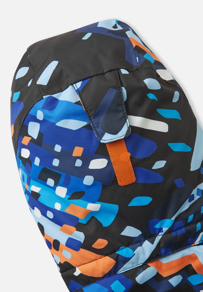 Reima Kairala Kids Ski Jacket - Black Abstract Print-4