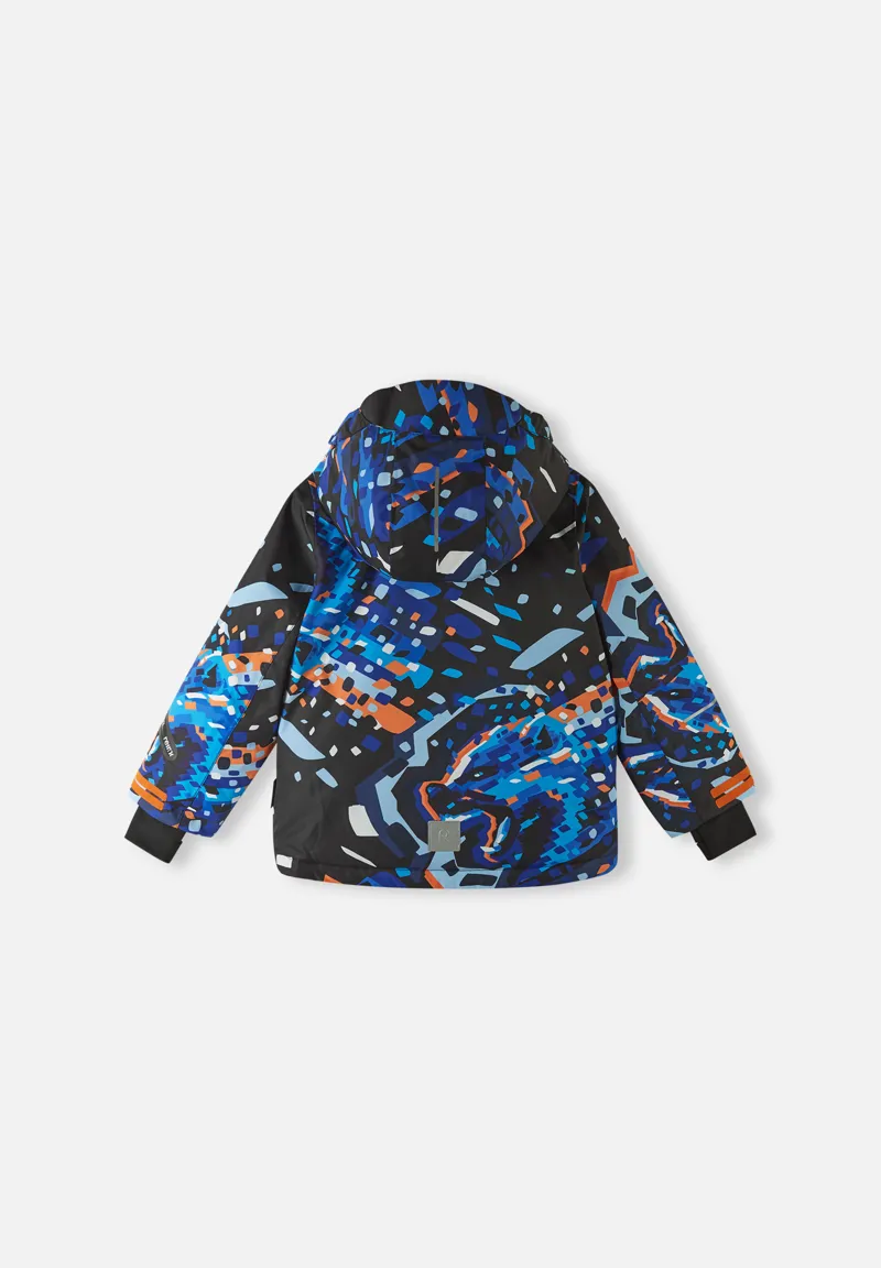 Reima Kairala Kids Ski Jacket - Black Abstract Print-5