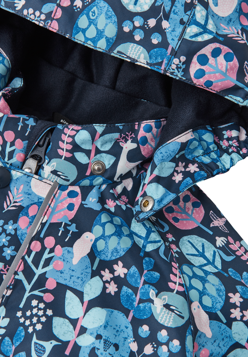 Reima Puhuri Toddler All in One Suit - Blue Print-1