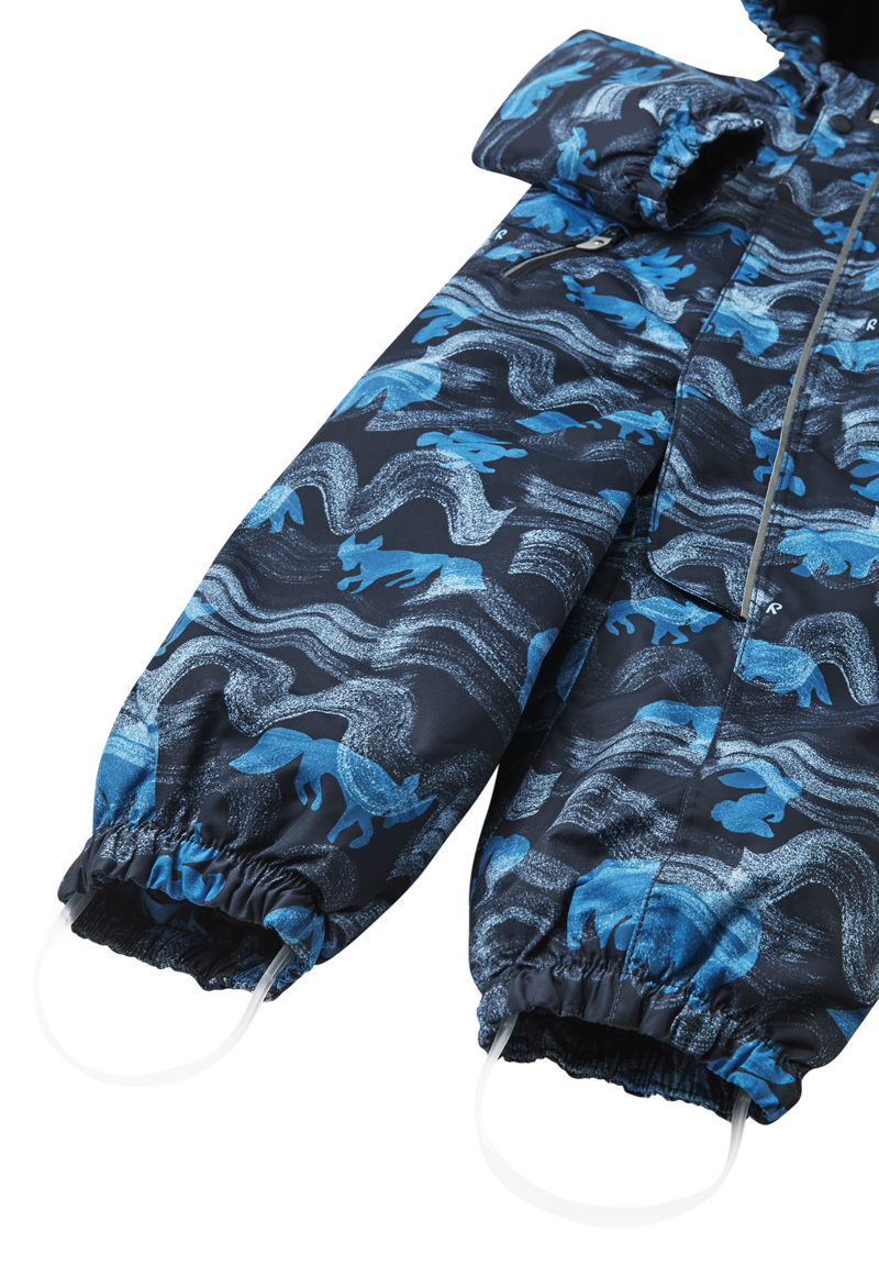 Reima Puhuri Toddler All in One Suit - Swirl Blue Print-2