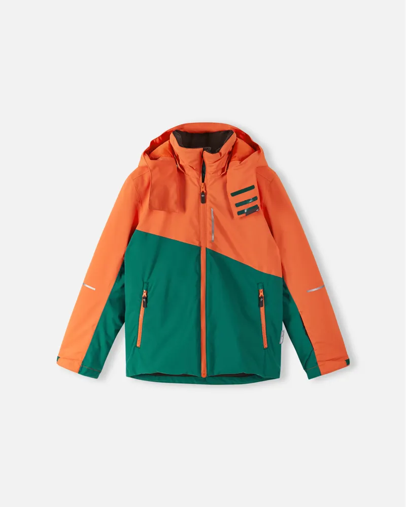 Reima Karanka Kids Ski Jacket - Green/Orange