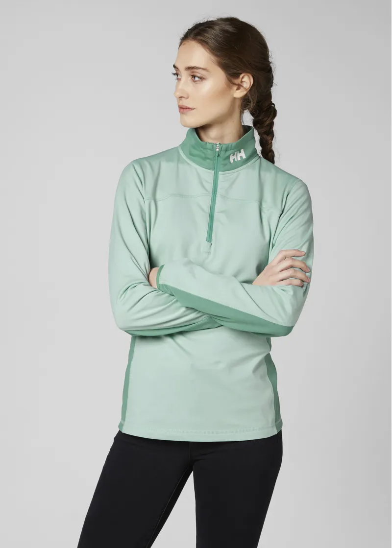 Helly Hansen Phantom 2.0 Womens Half Zip Layer in Green-2