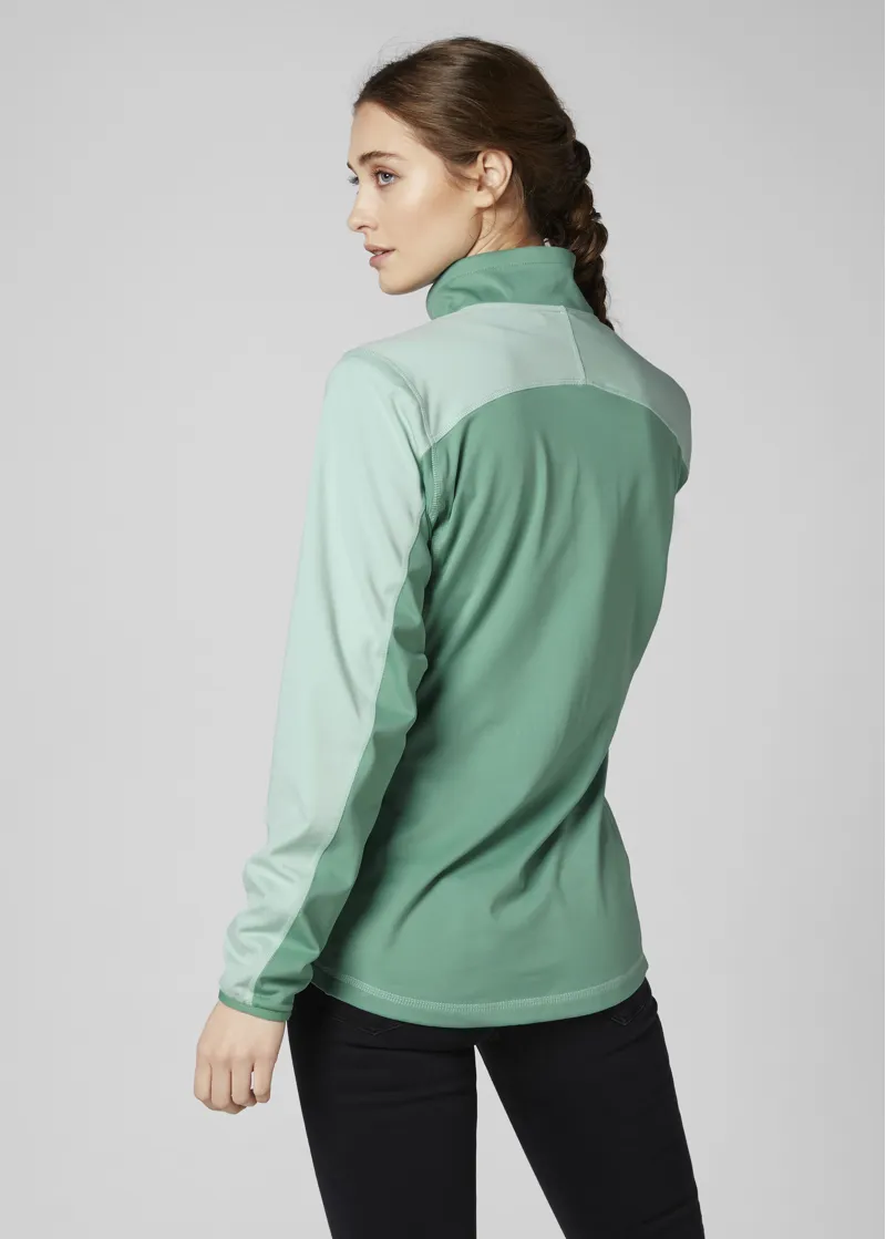 Helly Hansen Phantom 2.0 Womens Half Zip Layer in Green-3