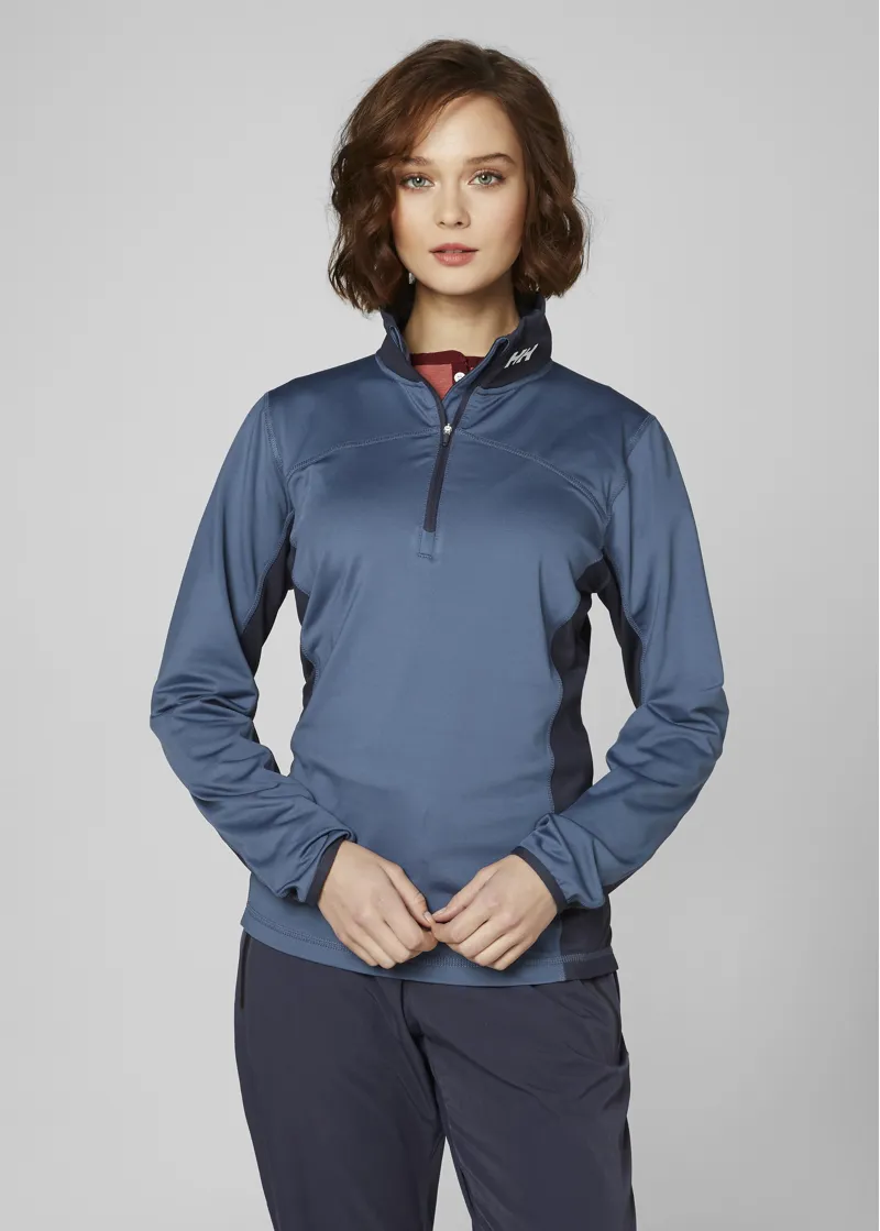 Helly Hansen Phantom 2.0 Womens Half Zip Layer in Graphite Blue-2