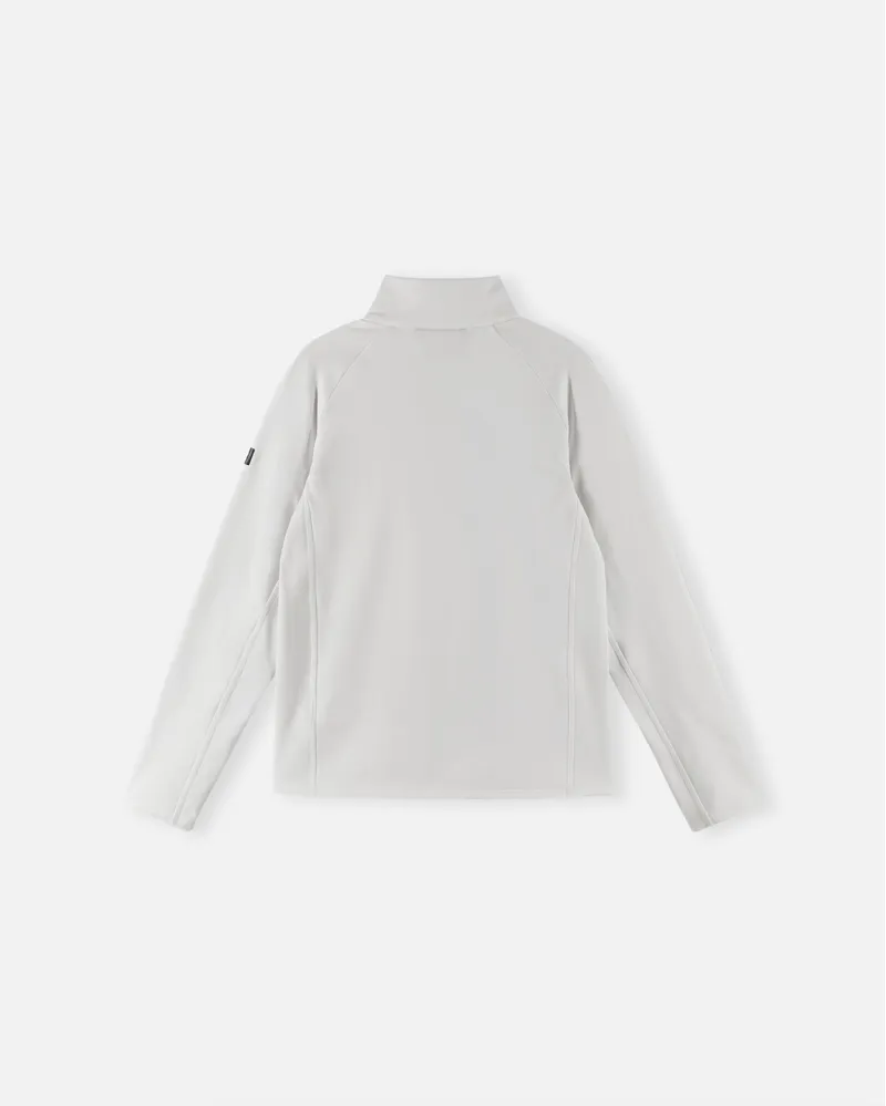 Reima Meriol Kids Half Zip Fleece Top - White-1