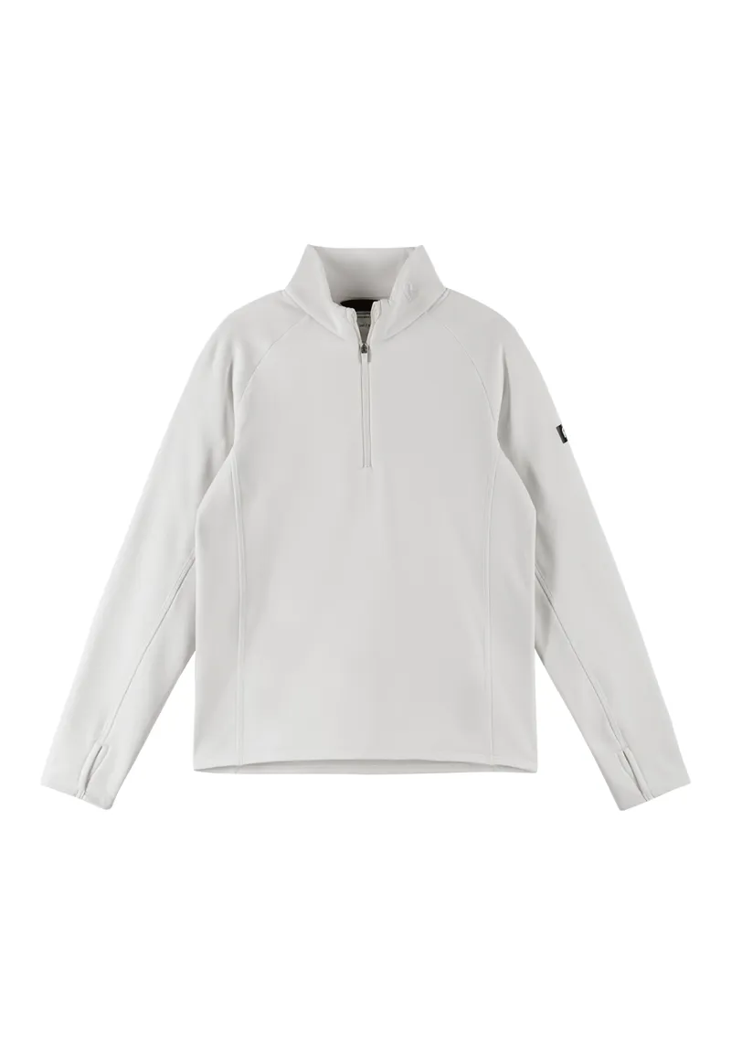 Reima Meriol Kids Half Zip Fleece Top - White