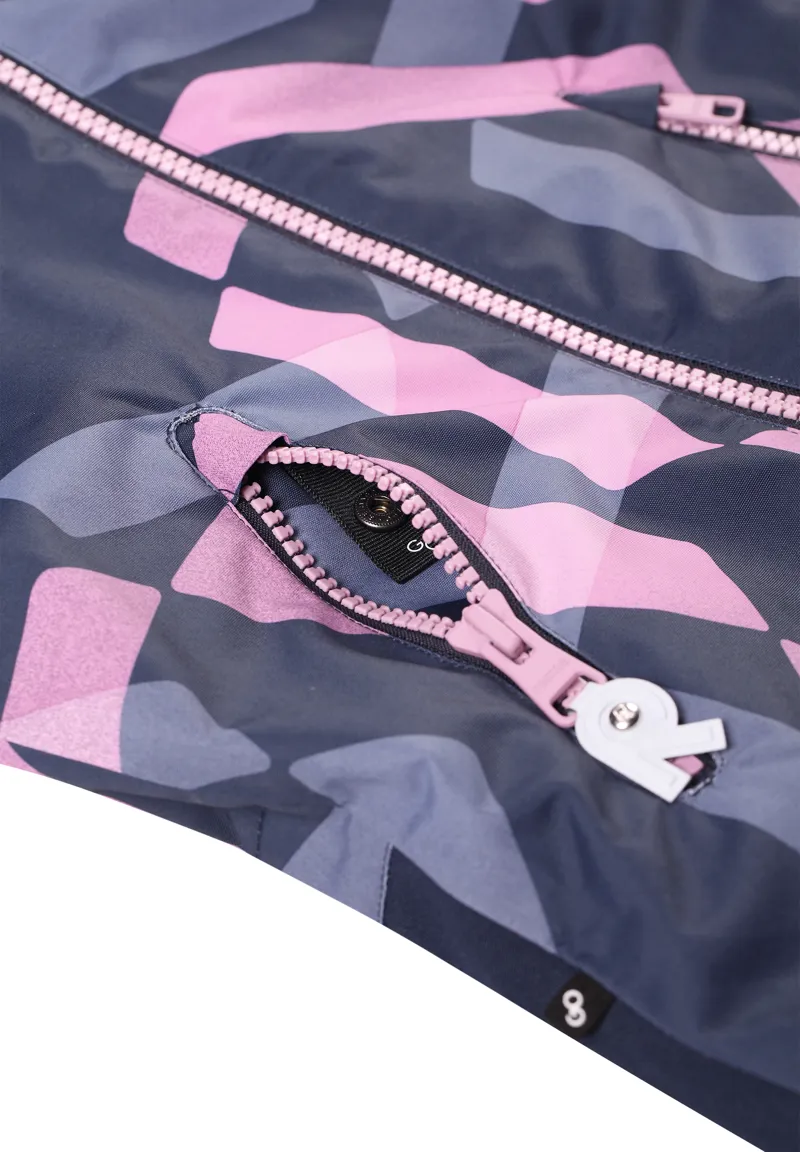 Reima Snowy Childs All in One Suit in Pink/Blue-3