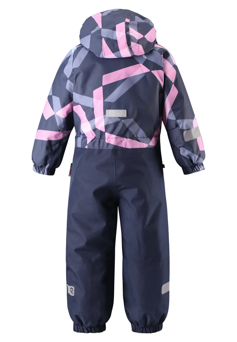 Reima Snowy Childs All in One Suit in Pink/Blue-1