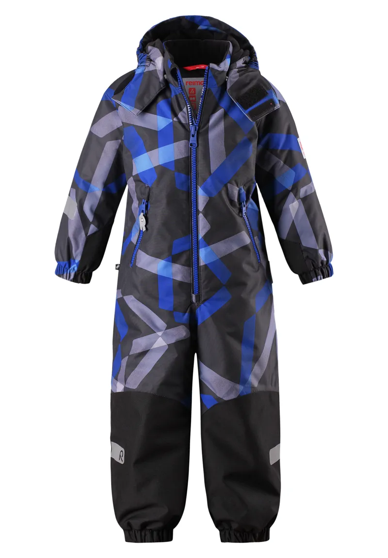 Reima Snowy Childs All in One Suit in Blue/Black
