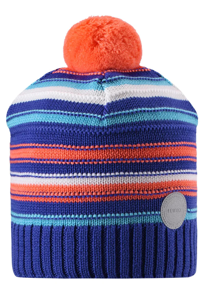 Reima Junior Aapa Merino Wool Beanie Hat in Blue