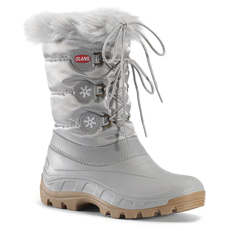 Olang Patty Womens Snow Boot in Silver