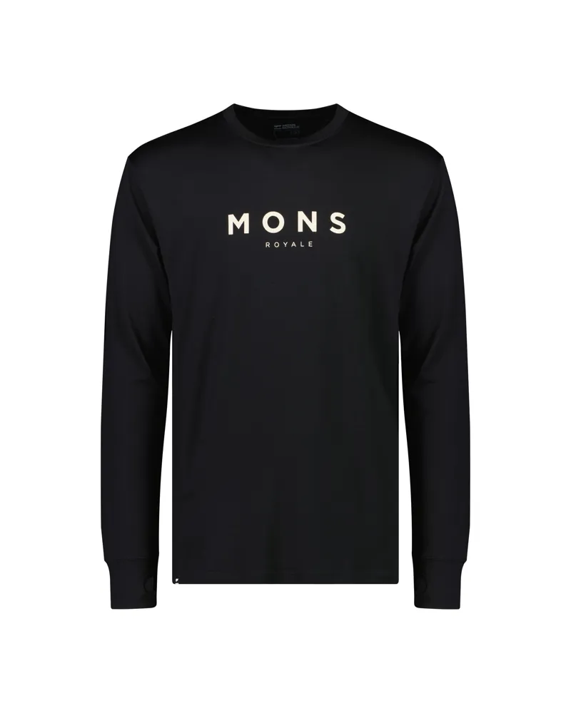 Mons Royale Yotei Classic Merino Mens Top - Black