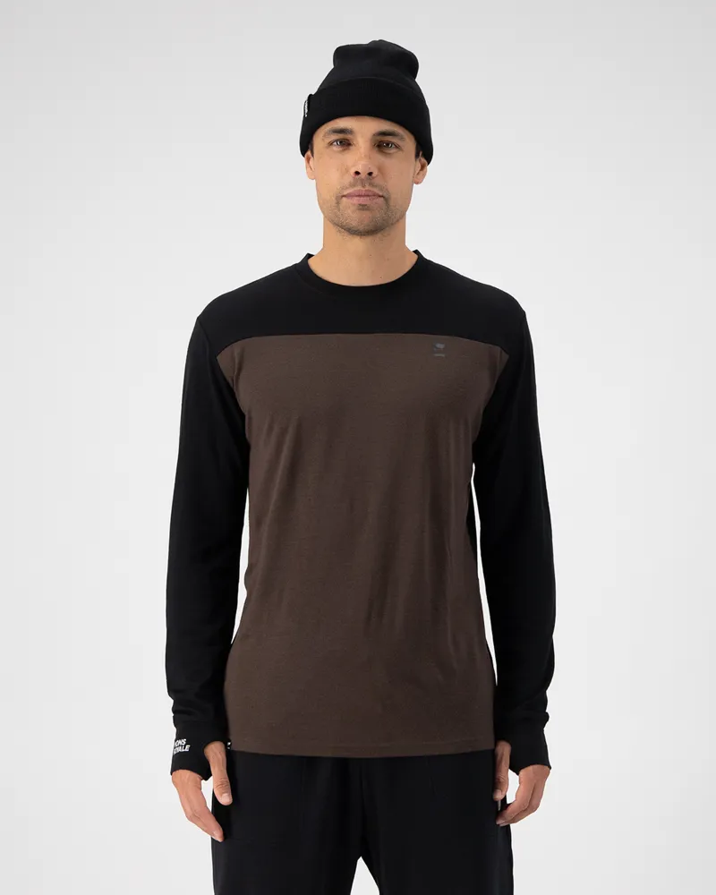 Mons Royale Yotei LS Merino Mens Top - Cedar-1
