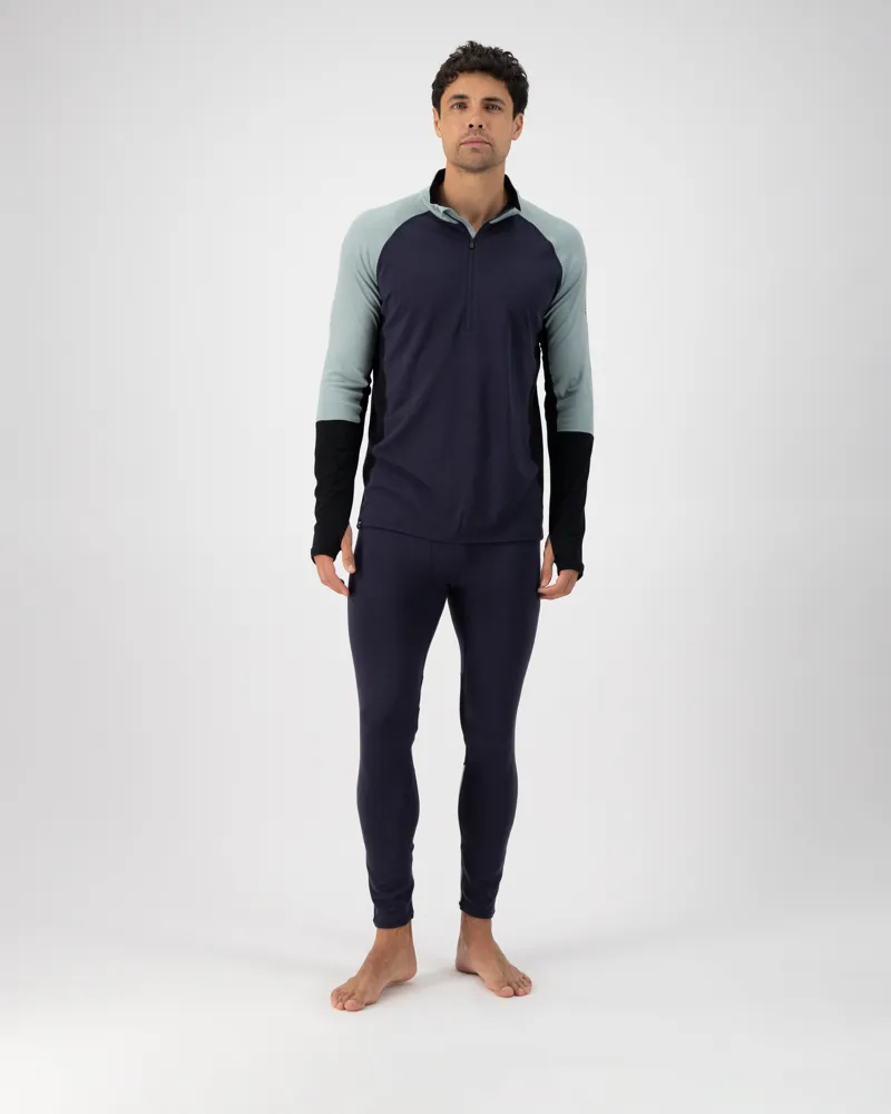 Mons Royale Olympus HZ Mens Merino Top - Dew-2