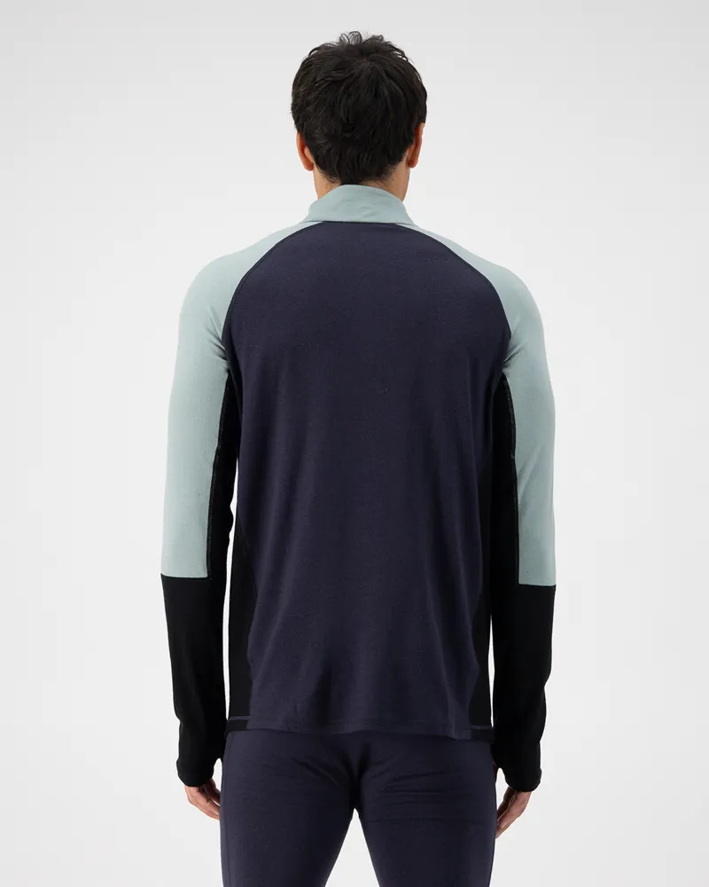 Mons Royale Olympus HZ Mens Merino Top - Dew-3