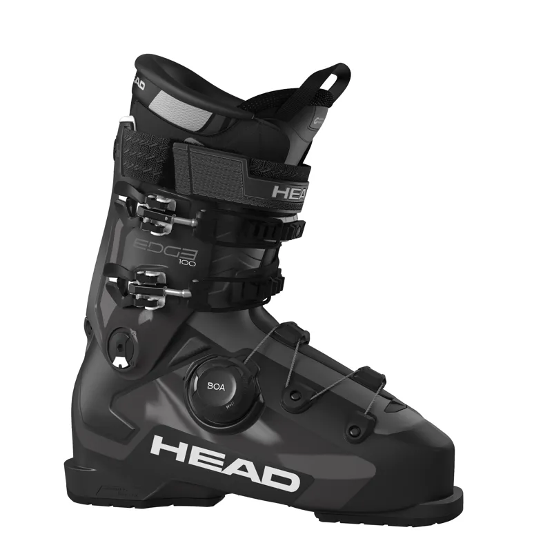 Head Edge 100 HV BOA Mens Ski Boots - Black White
