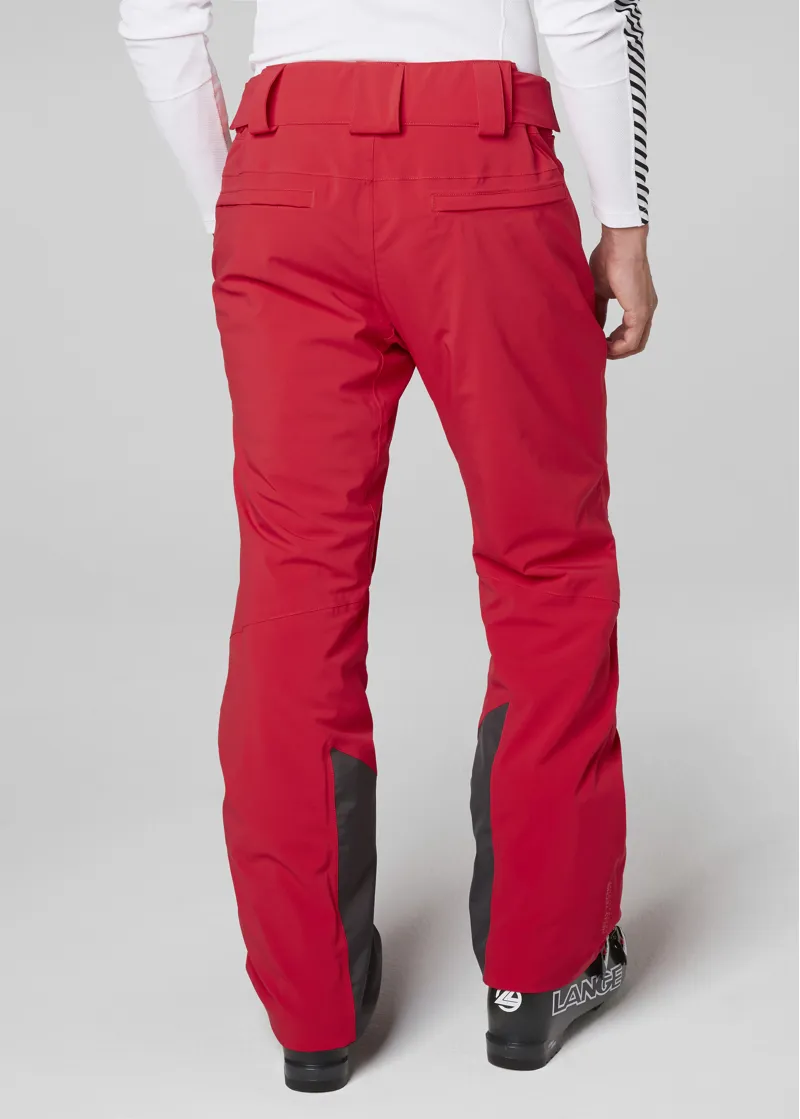 Helly Hansen Force Mens Ski Pants in Red-2