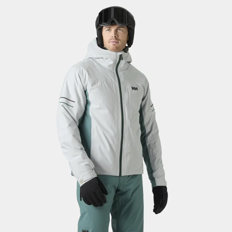 Helly Hansen Courchevel Mens Ski Jacket - Grey Fog-5