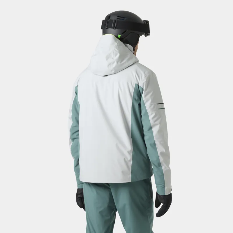 Helly Hansen Courchevel Mens Ski Jacket - Grey Fog-4